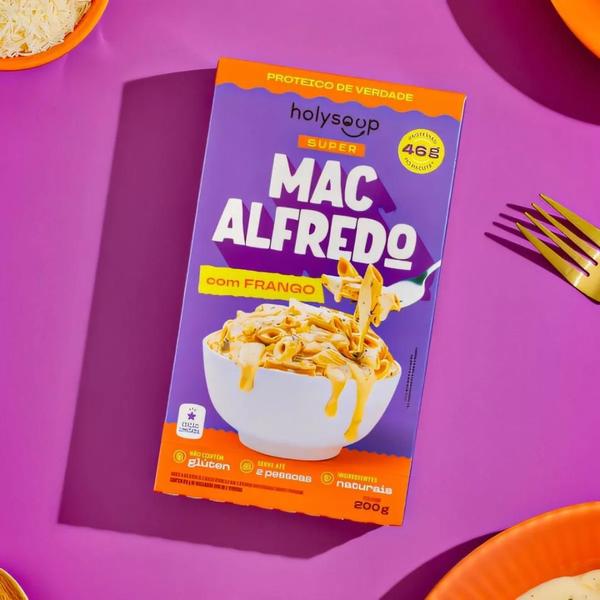 Imagem de Kit 3 Macarrão Mac Alfredo Com Frango Holysoup 200g