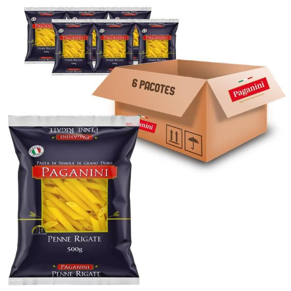 Imagem de Kit 3 Macarrão Penne Rigate Paganini Grano Duro Italia 500G