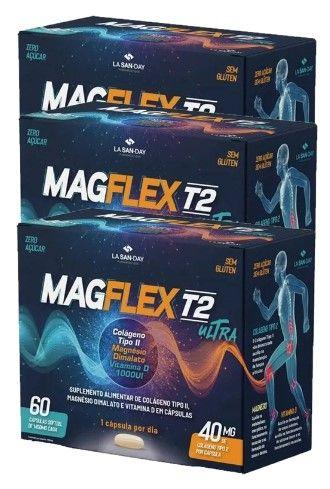 Imagem de Kit 3 Magflex T2 Ultra 60 Cápsulas - La San Day