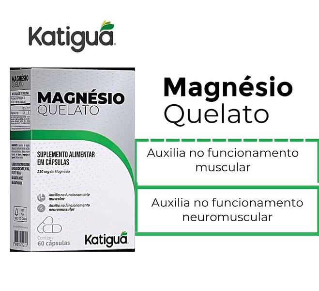 Imagem de Kit 3 Magnésio Quelato 60 Cápsulas - Katigua