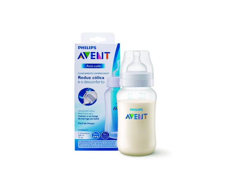 Imagem de Kit 3 Mamadeira 330Ml Bico3 Anticolica 3M+ Avent Classic