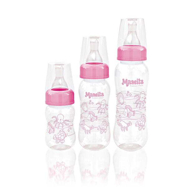 Imagem de Kit 3 Mamadeiras Mamita No Blister (80Ml - 150Ml - 240Ml)