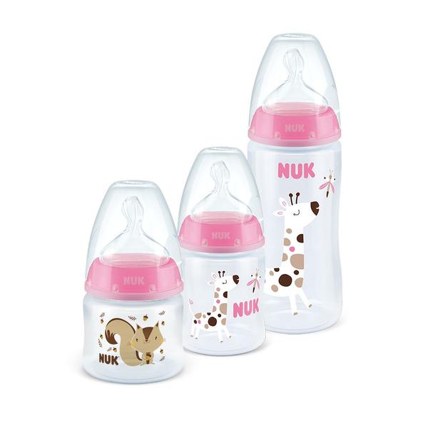 Imagem de Kit 3 Mamadeiras Nuk Starter First Choice 90mL/150mL/300mL 