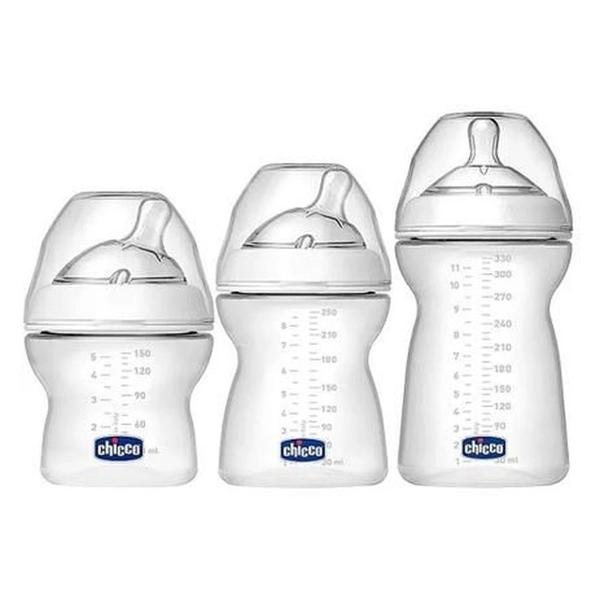 Imagem de Kit 3 mamadeiras step up 150 250 330ml branco - chicco