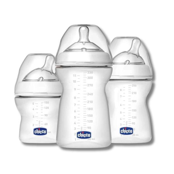 Imagem de Kit 3 mamadeiras step up neutro 150ml, 250ml e 300ml - chicco