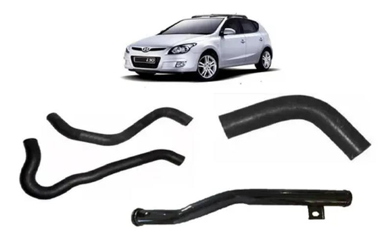 Imagem de Kit 3 Mangueiras + Tubo De Água Hyundai I30 2.0 16v 2006/...