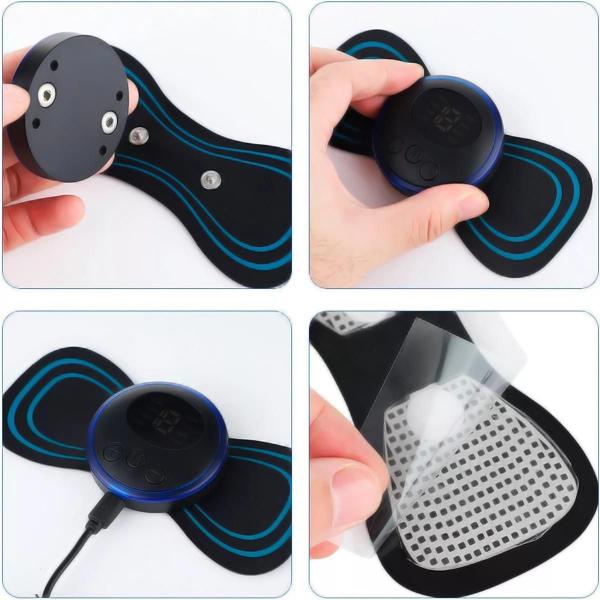 Kit 3 Massageadores Coluna Cervical Corporal Recarregáveis - Mini Massager Imagem de Kit 3 Massageadores Coluna Cervical Corporal Recarregáveis