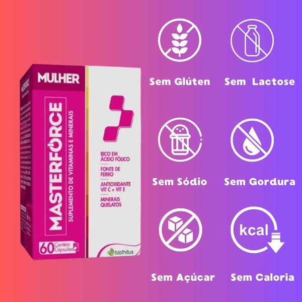 Imagem de KIT 3 Masterforce Mulher + Senior + AZ 60 cápsulas