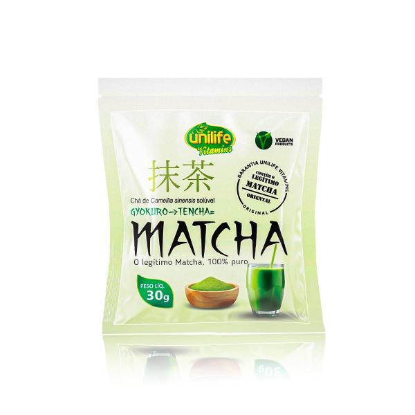 Imagem de Kit 3 Matcha Puro Vegano Unilife 30g Solúvel