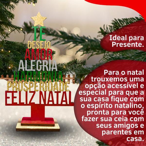 Imagem de Kit 3 Mini Árvore De Natal Decoração Enfeite Mesa Presente