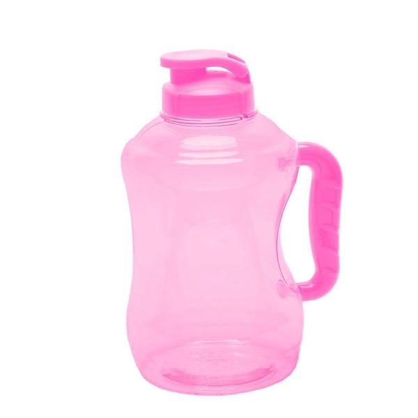 Imagem de Kit 3 Mini Galão De Água 1,6 Litros Com Alça Squeeze Garrafa Academia Livre de BPA PET 1600ml