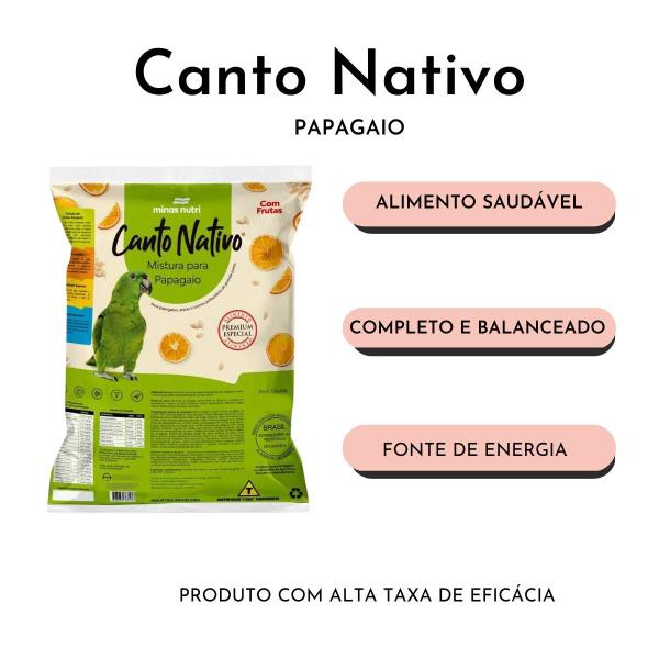 Imagem de Kit 3 Misturas Para Papagaio Com Frutas 500g - Minas Nutri