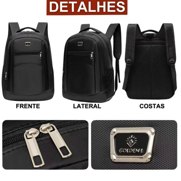 Imagem de Kit 3 Mochilas Bolsa Escolar Reforçada Notebook Resistente Trabalho Faculdade Coreana Prática