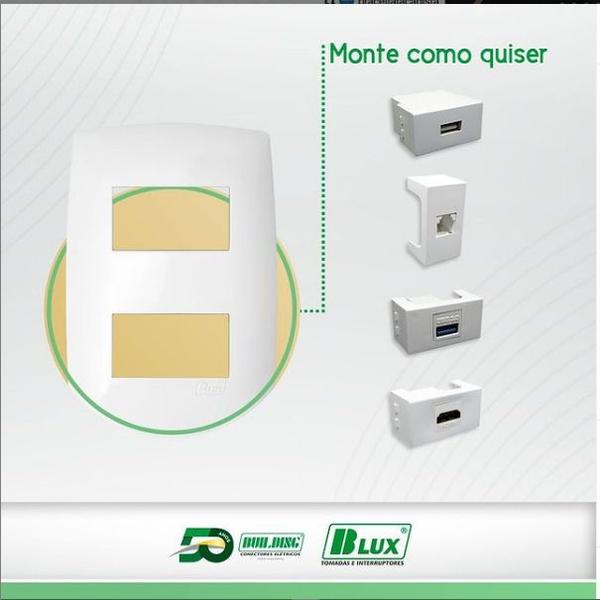 Kit 3 Modulo interruptor intermediário Four Way Home 10645-3 - B.Lux Home Imagem de Kit 3 Modulo interruptor intermediário Four Way Home 10645-3