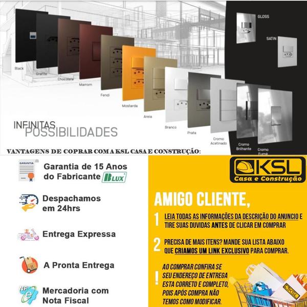 Kit 3 Modulo interruptor intermediário Four Way Home 10645-3 - B.Lux Home Imagem de Kit 3 Modulo interruptor intermediário Four Way Home 10645-3