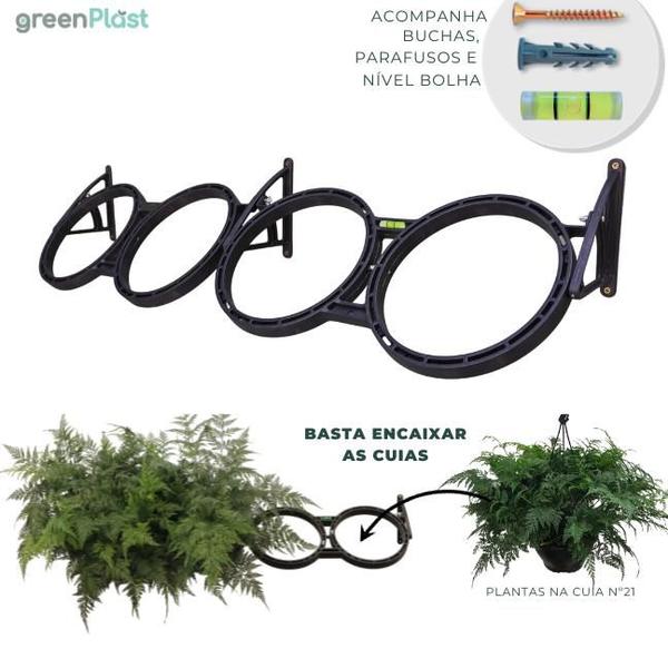 Imagem de Kit 3 Módulos Greenplast para Jardim Vertical 100cm