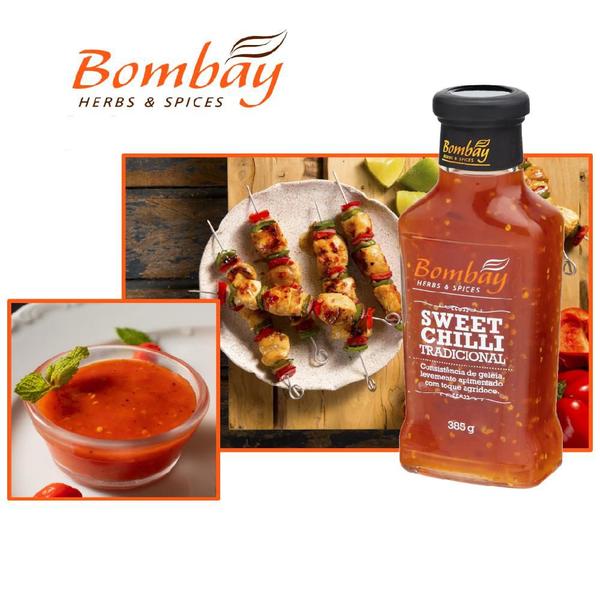 Imagem de Kit 3 Molho Sweet Chilli Bombay Herbs & Spices 375g Cada