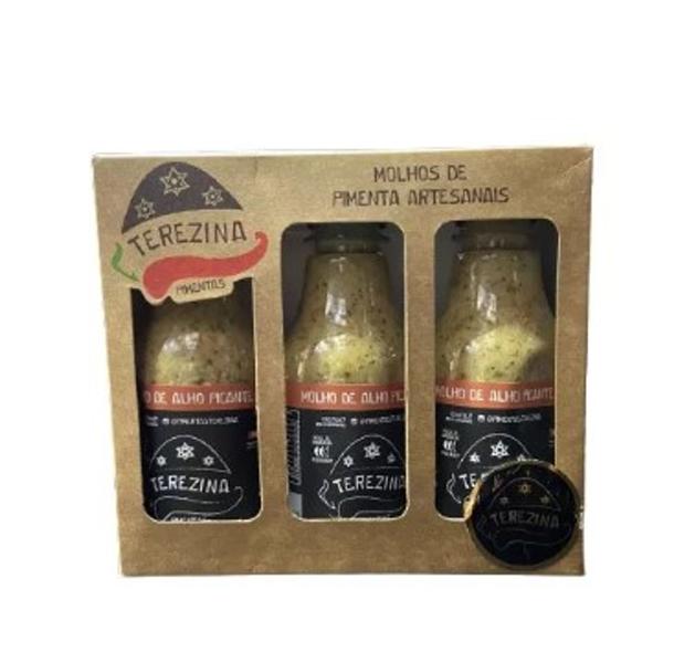Kit 3 Molhos De Pimenta GOURMET Alho Picante Terezina 210ml O MELHOR !! Imagem de Kit 3 Molhos De Pimenta GOURMET Alho Picante Terezina 210ml O MELHOR !!