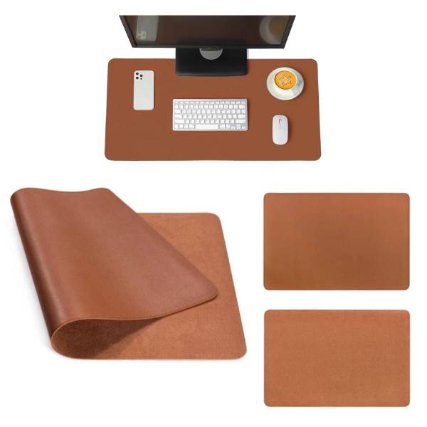 Imagem de Kit 3 Mouse Pad 100x48 Extra Grande Premium Slim Caramelo Castor Antiderrapante Impermeavel  