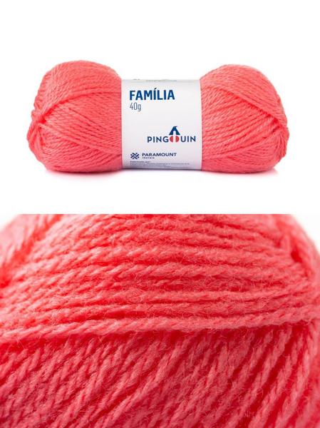 Imagem de Kit 3 Novelos Lã Acrílico Pingouin Familia 40g - Tex 375