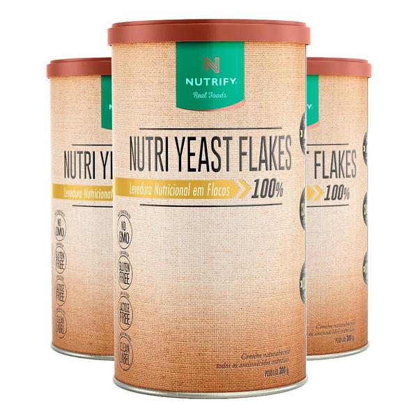 Imagem de Kit 3 Nutri Yeast Flakes Nutrify 300g