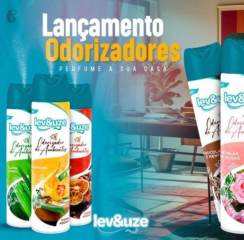 Imagem de Kit 3 Odorizador De Ambientes Lavanda Floral  180g/400ml Lev&uze