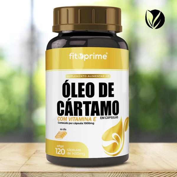 Imagem de Kit 3 Óleo de Cártamo Com Vitamina E 120 Cápsulas 1000mg Fitoprime