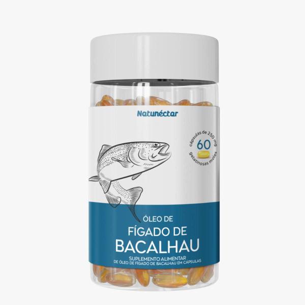 Imagem de Kit 3 Óleo de Fígado de Bacalhau 180 Cápsulas Natunéctar Vitamina A e D