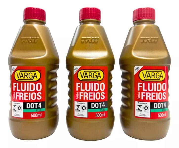 Imagem de Kit 3 Óleo Fluido Para Freio Dot4 Trw Varga 500ml