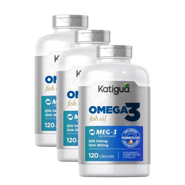 Imagem de Kit 3 Omega 3 1000MG 120CAPS MEG3