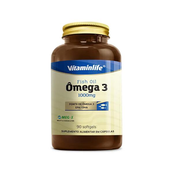 Imagem de Kit 3 Ômega 3 Fish Oil 1000mg 90 Softgels Vitaminlife