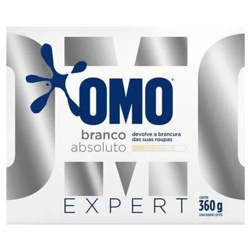 Kit 3 Omo 100% Branco Absoluto 360g Sem Manchas Mais Limpo Imagem de Kit 3 Omo 100% Branco Absoluto 360g Sem Manchas Mais Limpo