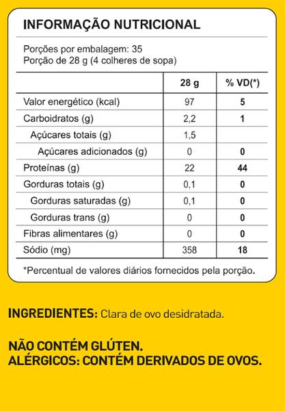 Imagem de Kit 3 Pacotes Albumina Naturovos 1kg - Natural