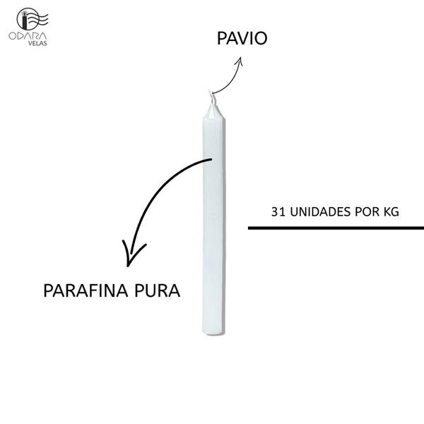 Imagem de Kit 3 pacotes vela palito dos anjos 8 unidades - 18cm