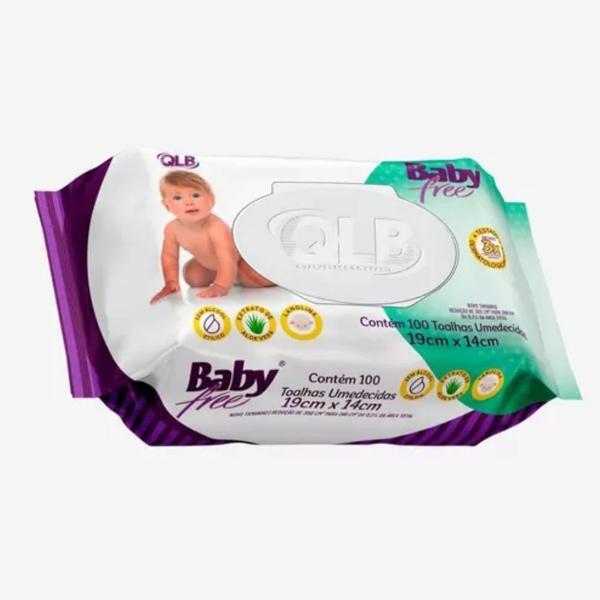 Imagem de Kit 3 PacotesToalhas Umedecidas Baby Free 100 Unidades