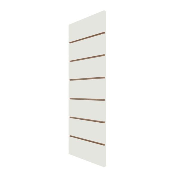 Imagem de Kit 3 Painel Canaletado Branco Mdf Para Loja 0,90x0,30m + 20 Ganchos Preto de 15cm