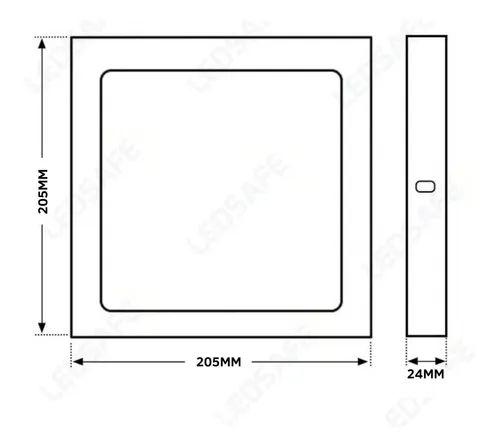 Imagem de Kit 3 Painel Led 18w Sobrepor