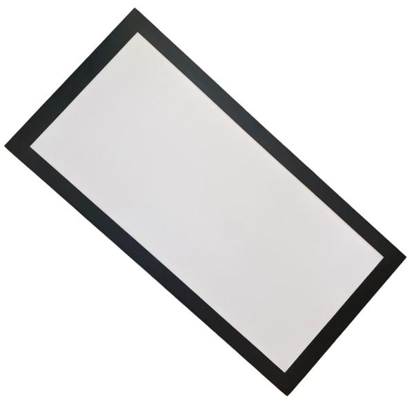 Imagem de Kit 3 Painel Plafon Preto Retangular Embutir 30x60cm 25w Branco Neutro 4000K