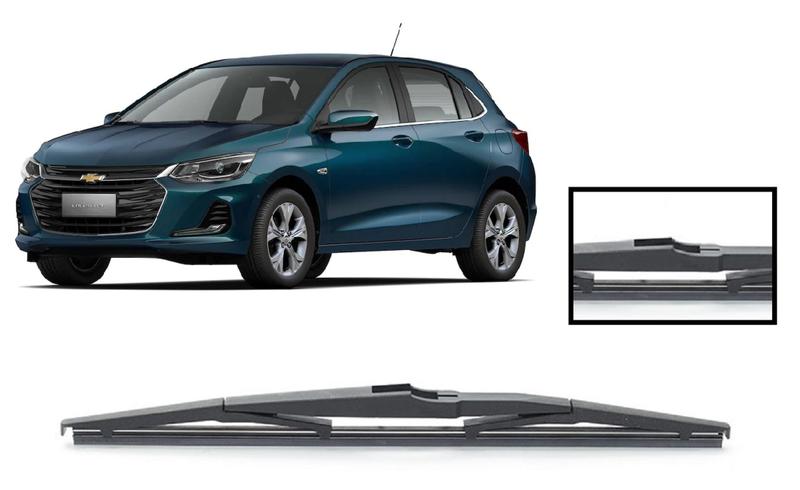 Imagem de Kit 3 Palhetas Limpador de Parabrisa Dianteiro + Traseiro Chevrolet Onix 2020 em Diante