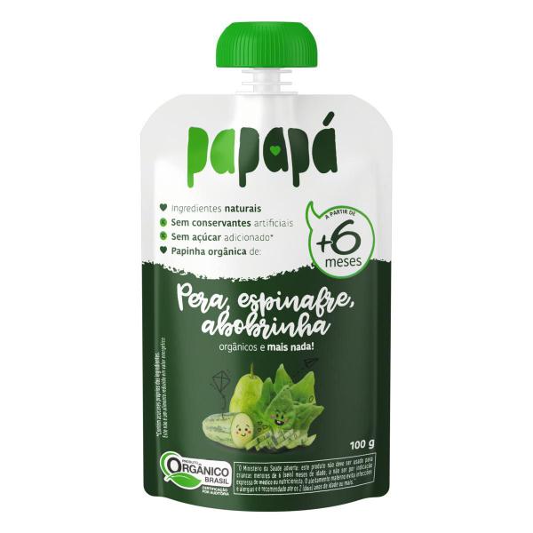 Kit 3 Papinha Org. Pera Espinafre E Abobrinha Papapá 100G Imagem de Kit 3 Papinha Org. Pera Espinafre E Abobrinha Papapá 100G