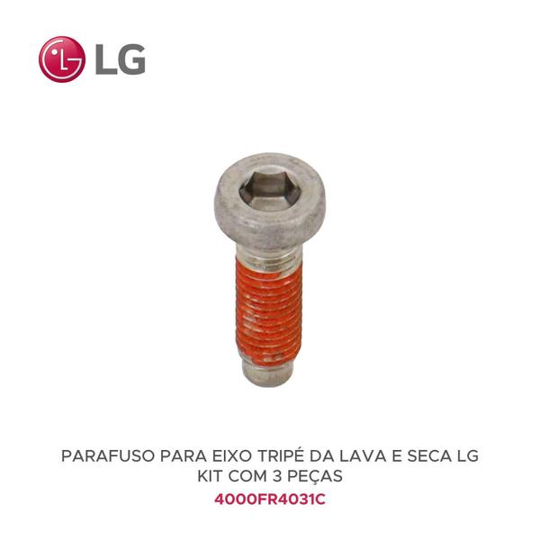 Imagem de Kit 3 Parafusos do Eixo Tripé Lava e Seca LG 8mm x 26mm