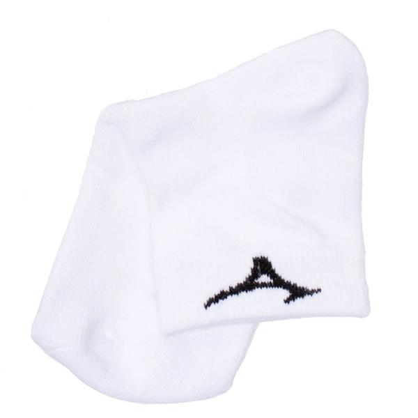 Imagem de Kit 3 Pares de Meia Esportiva Mizuno Cano Curto Branco