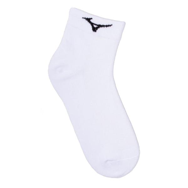 Imagem de Kit 3 Pares de Meia Esportiva Mizuno Cano Curto Branco