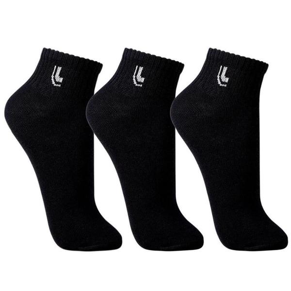 Kit 3 Pares de Meia Lupo Sport Algodão Cano Médio Macia Imagem de Kit 3 Pares de Meia Lupo Sport Algodão Cano Médio Macia
