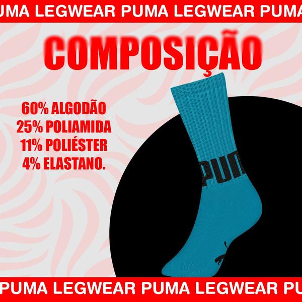 Imagem de Kit 3 Pares De Meias Masculina Cano Longo Atoalhada Modelo Esportiva Sport