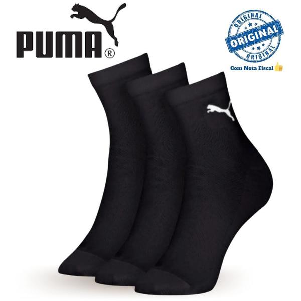 Imagem de Kit 3 Pares De Meias Masculina Cano Médio Algodão Cotton Esporte Sport