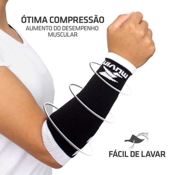 Imagem de Kit 3 Pares Manguito Curto Voleibol Arrow Muvin - Vôlei  Proteção - Compressão - Conforto