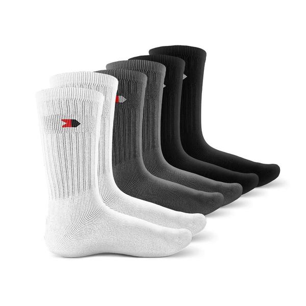 Kit 3 Pares Meias Sandrini Cano Médio Algodão Esporte Kit 3 Pares Meias Sandrini Cano Médio Algodão Esporte