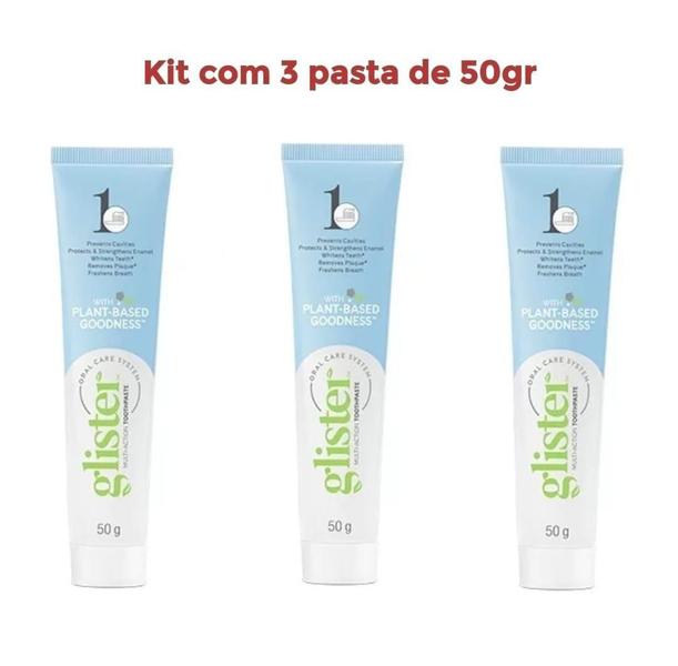 Imagem de Kit 3 Pasta De Dente Creme Dental Glister 50 Gr - Amway