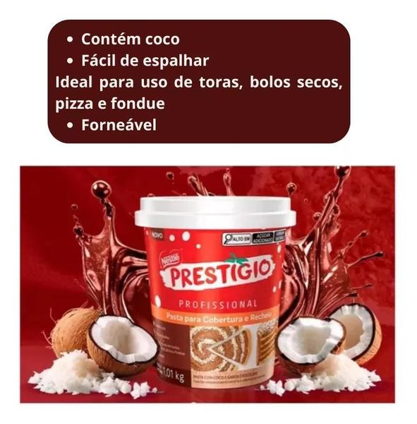 Imagem de Kit 3 Pasta Para Cobertura E Recheio Prestígio 1,01kg Nestlé